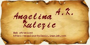 Angelina Kulezić vizit kartica
